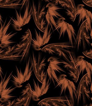 505616-潮流时尚抽象羽毛数码印花