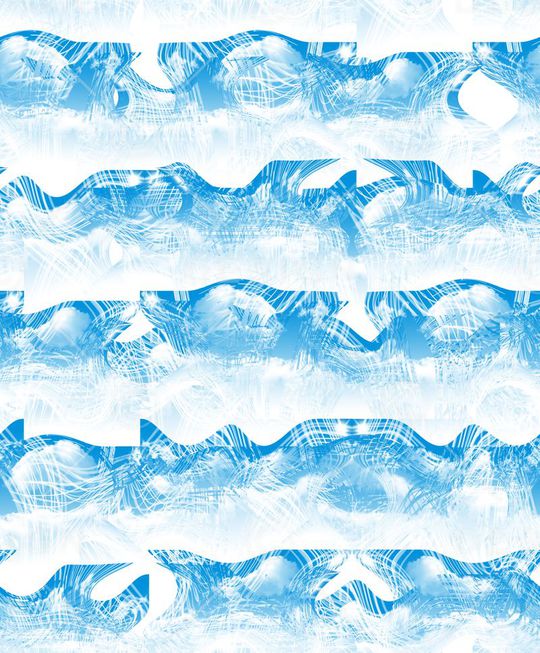 波浪印花华亿平台图片