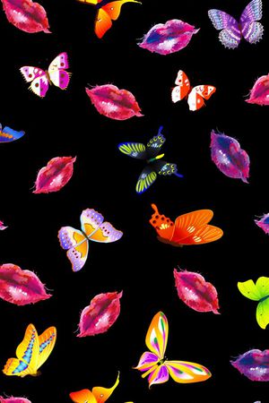 潮流时尚印花华亿平台图片