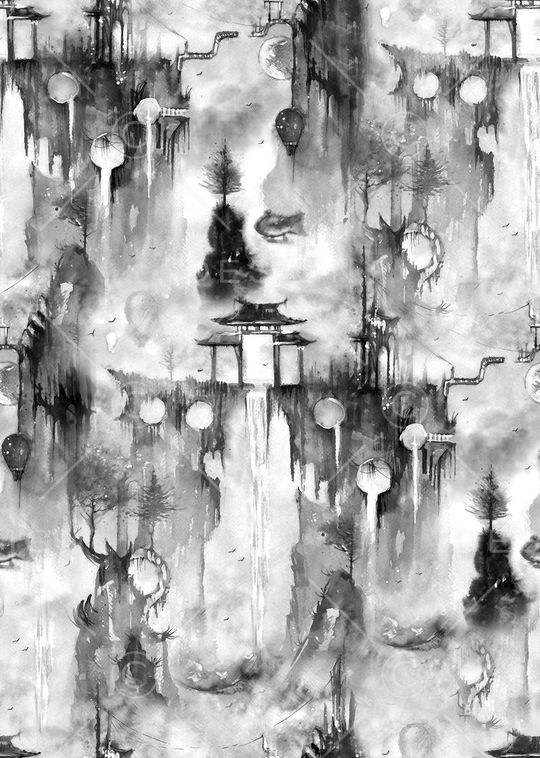 MAX-中国风印花华亿平台图片