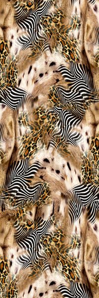 豹纹印花华亿平台图片