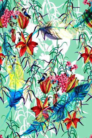 鹊鸟印花华亿平台图片