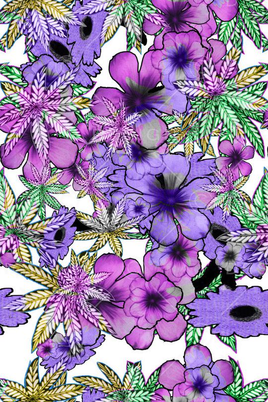 花卉组印花华亿平台图片