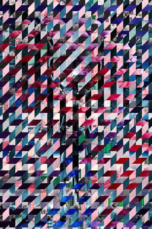 方块组合印花华亿平台图片