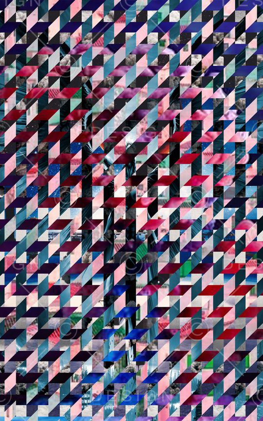 方块组合印花华亿平台图片