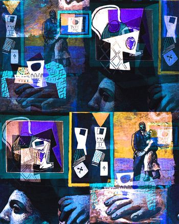 505893-抽象 油画 时尚 潮流 复古 数码