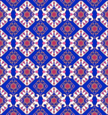 民族几何花印花华亿平台图片