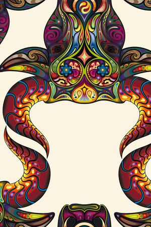 彩色几何色块印花华亿平台图片