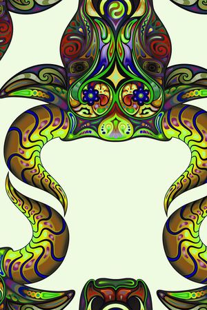 彩色几何色块印花华亿平台图片