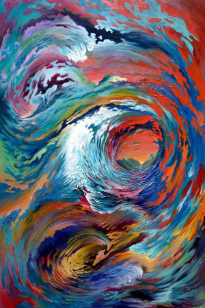 抽象印花华亿平台图片