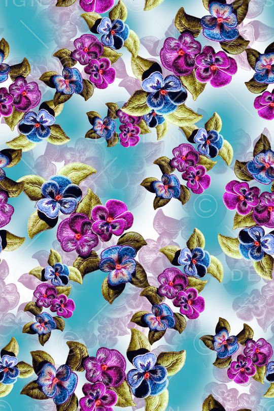 刺绣印花华亿平台图片