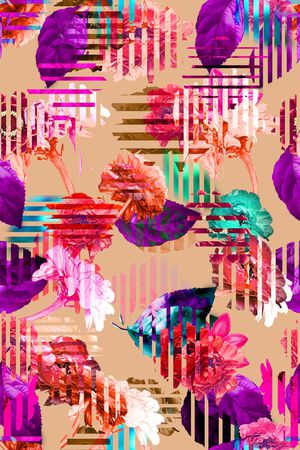 抽象印花华亿平台图片