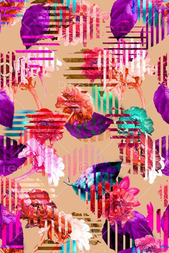 抽象印花华亿平台图片