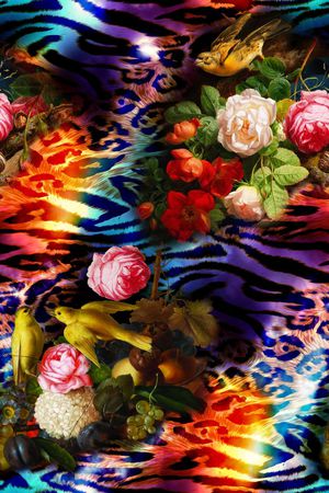 动物纹理印花华亿平台图片