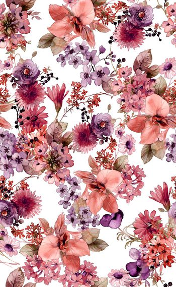 506370-欧美流行时尚中东风格花卉 女装连衣