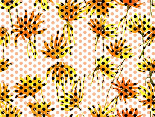 一直流行的波普波点印花华亿平台图片