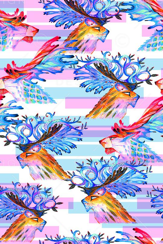 抽象印花华亿平台图片