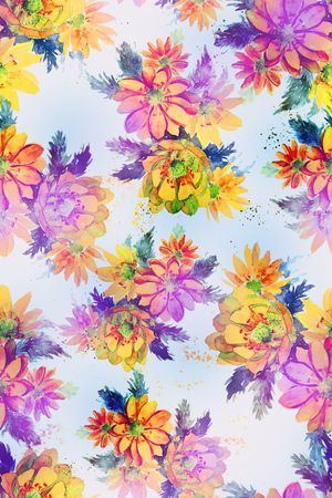 水彩印花华亿平台图片