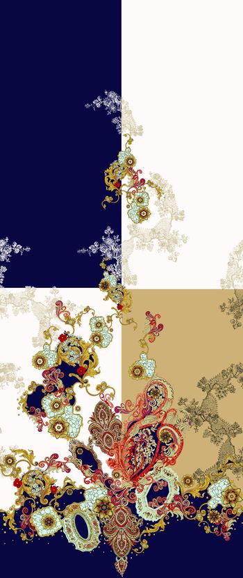 佩斯利印花华亿平台图片