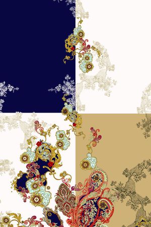 佩斯利印花华亿平台图片