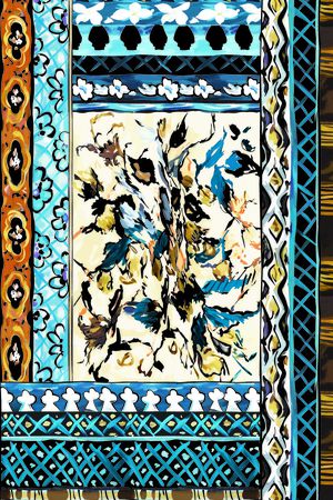 菱形格印花华亿平台图片