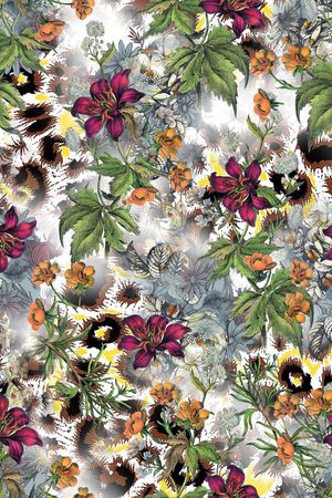 动物纹印花华亿平台图片