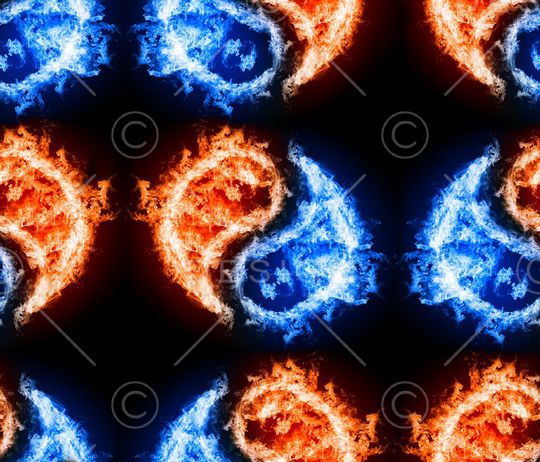 传统中国风易经印花华亿平台图片