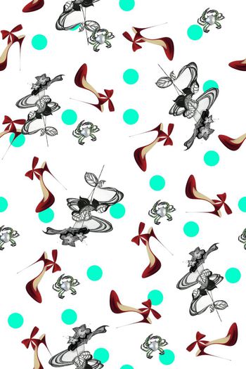 506557-蕾丝花朵波点