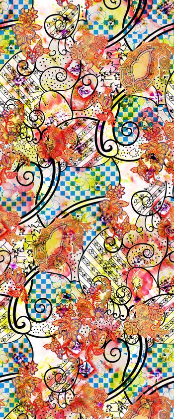 拼贴印花华亿平台图片