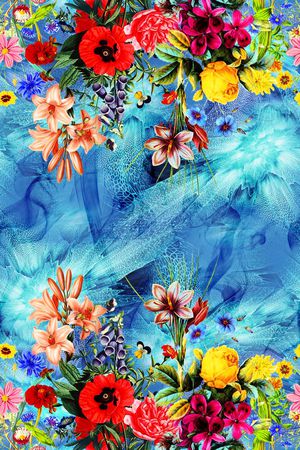 抽象印花华亿平台图片