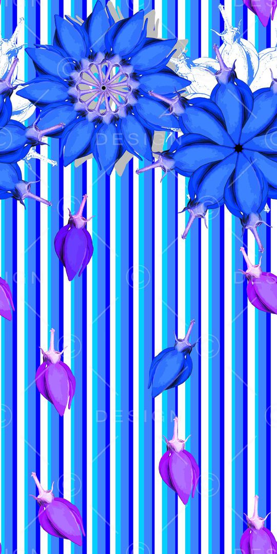 时尚清新自然印花华亿平台图片