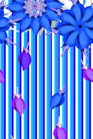 时尚清新自然印花华亿平台图片