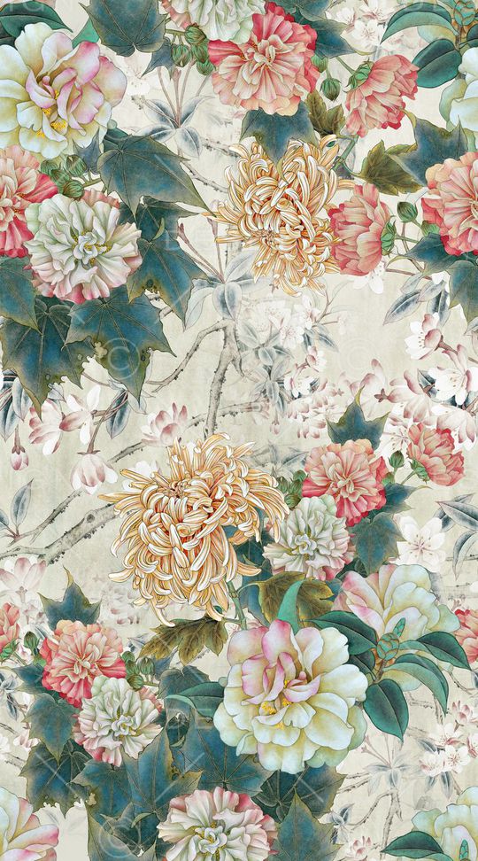 中国风印花华亿平台图片