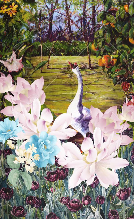 潮流时尚印花华亿平台图片