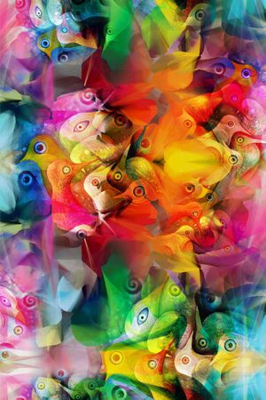 彩色印花华亿平台图片