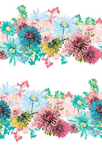 506961-原创花卉条纹华亿平台