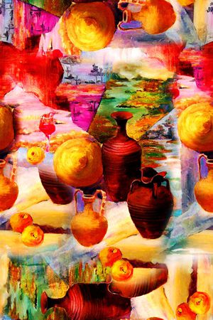 复古印花华亿平台图片