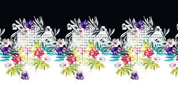 507014-原创大牌花卉几何定位肌理华亿平台