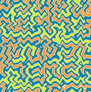 几何迷宫印花华亿平台图片