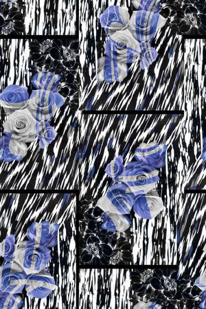 休闲时尚 抽象 复古印花华亿平台图片