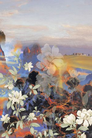 潮流时尚印花华亿平台图片