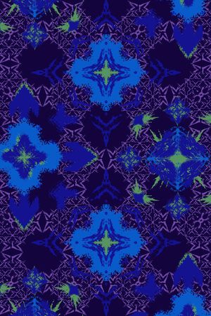 民俗几何风格印花华亿平台图片