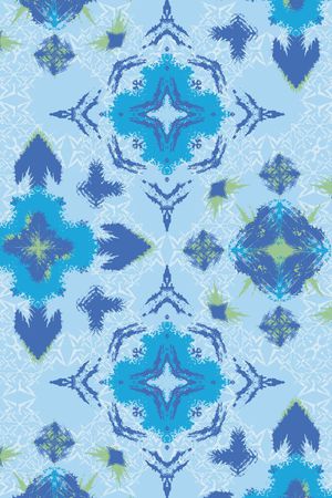 民俗几何风格印花华亿平台图片