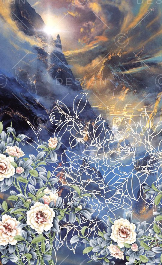 潮流时尚印花华亿平台图片