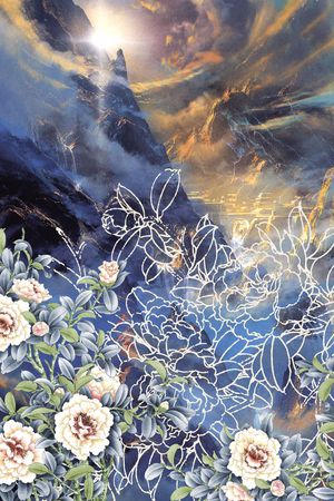 潮流时尚印花华亿平台图片