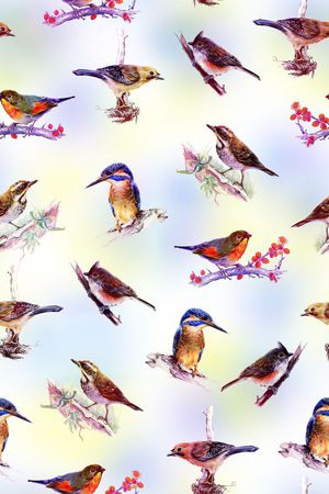 鸟印花华亿平台图片