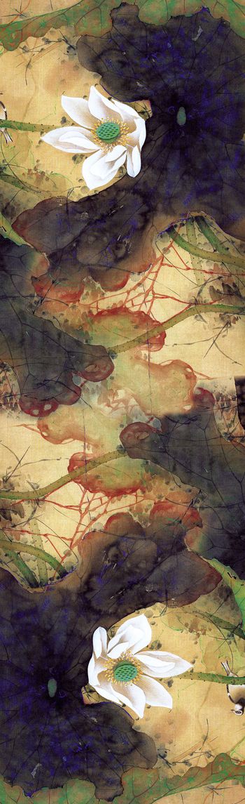 工笔印花华亿平台图片