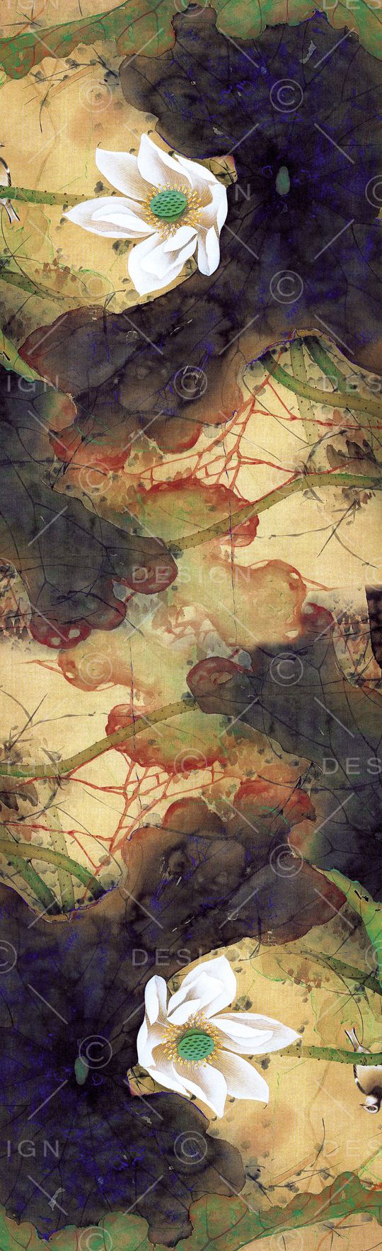 工笔印花华亿平台图片