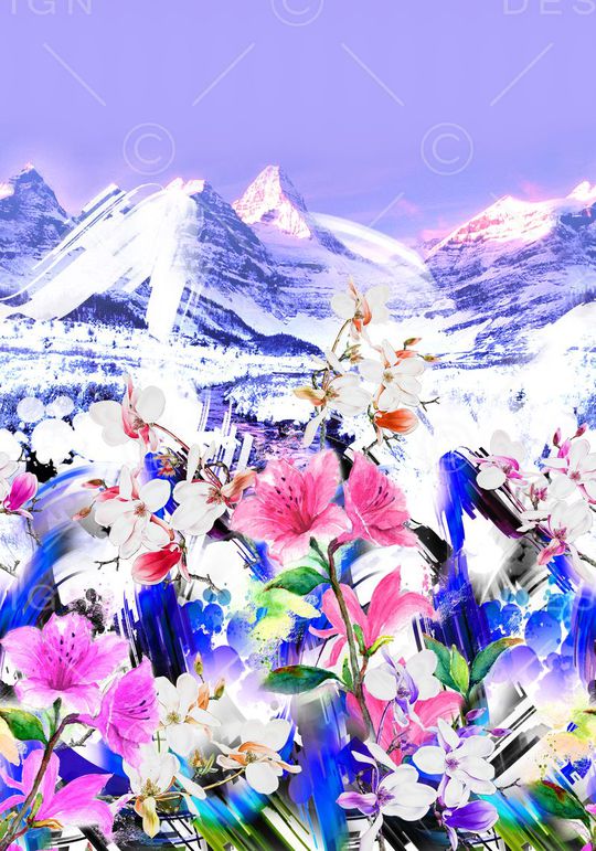 抽象印花华亿平台图片