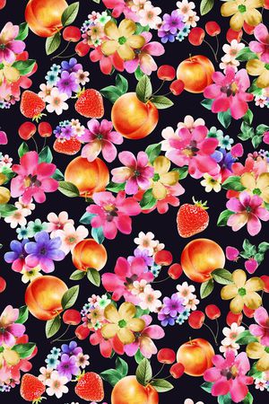 田园风印花华亿平台图片